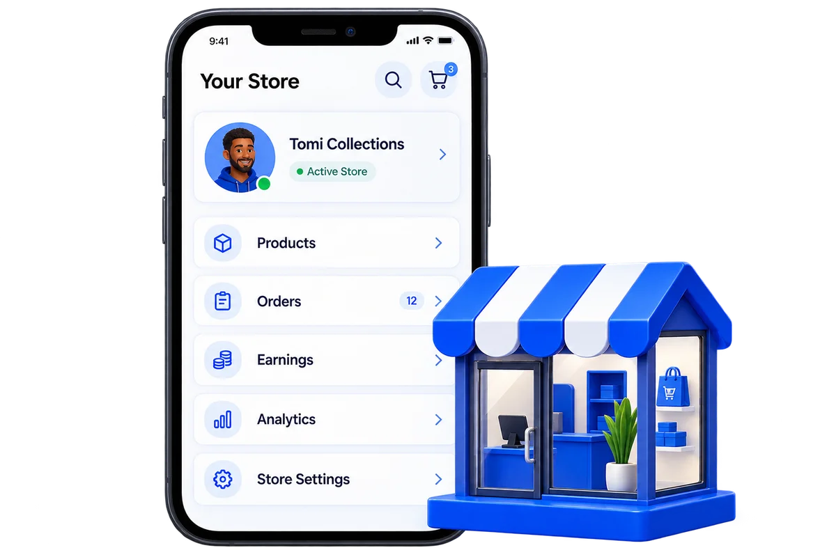 Buytok Merchant Store Management Mobile App & Stall
