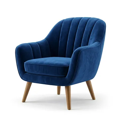 Modern home velvet armchair